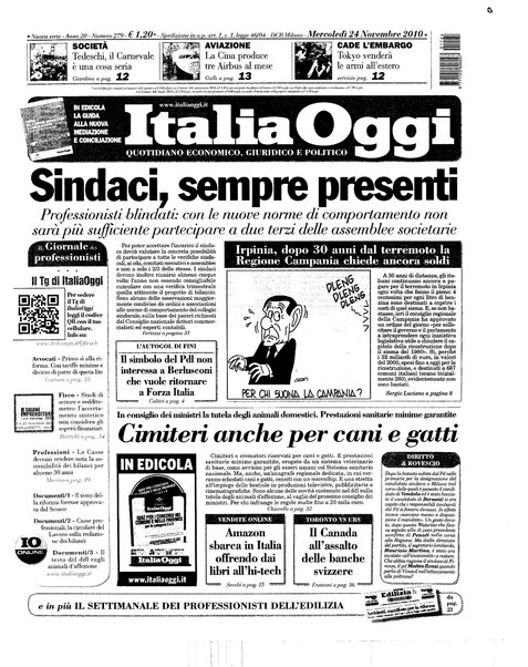 Italia oggi : quotidiano di economia finanza e politica